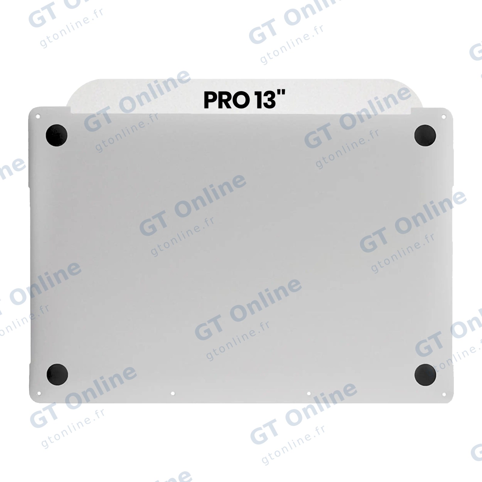 Coque inférieure pour Apple MacBook Pro 13" A1706 (2016-2017) / A1989 (2018-2019) (origine neuve, argent)