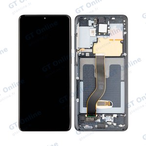 Écran Tactile Oled avec Châssis Samsung Galaxy S20 Plus 5G G986/Galaxy S20 Plus G985 Noir