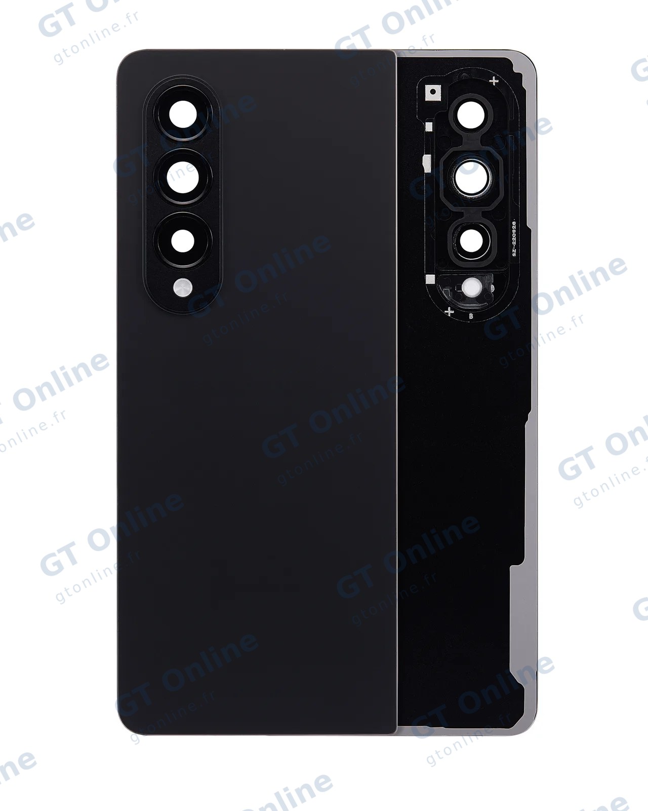 Vitre arrière pour Samsung Galaxy Z Fold 4 (pack service origine, noir fantôme)