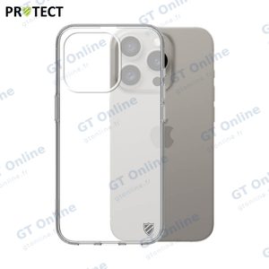 Coque Silicone PROTECT pour Apple iPhone 16 Pro Transparent
