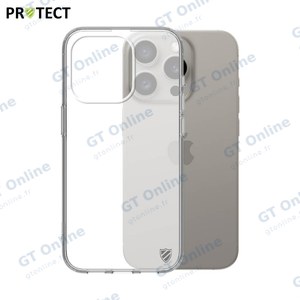 Coque Silicone PROTECT pour Apple iPhone 15 Pro Transparent
