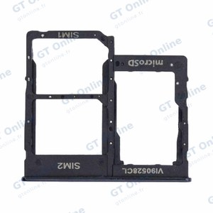 Tiroir Sim Premium Samsung Galaxy A40 A405 Noir