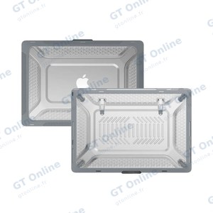 Coque de Protection Renforcée avec Support Apple MacBook Pro Touch Bar Retina 16" (2019) A2141 Gris