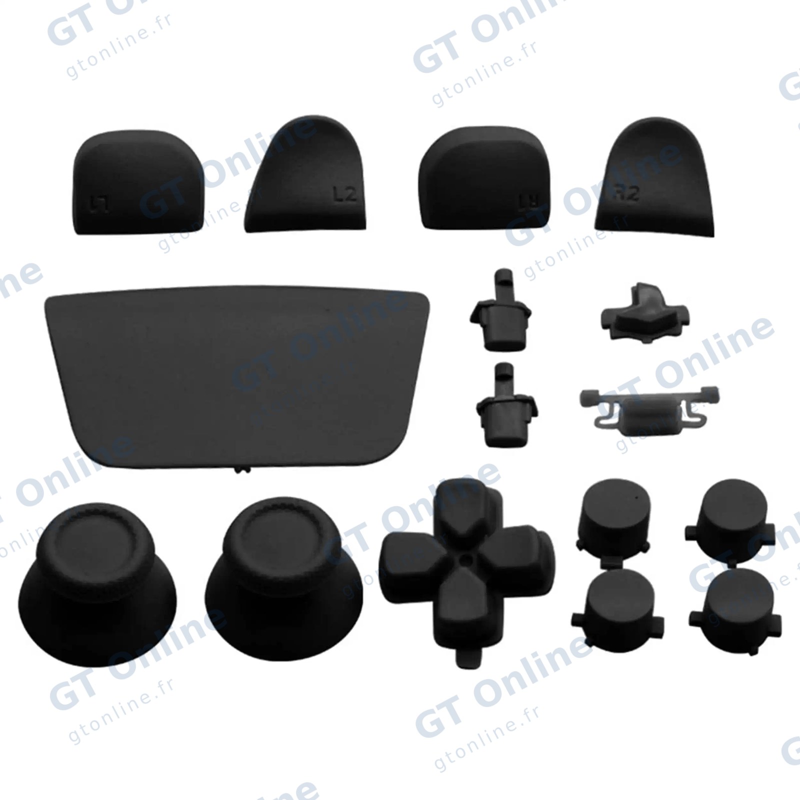 Pièce console de jeu pour Sony PlayStation 5 (lot de 16, noir minuit)
