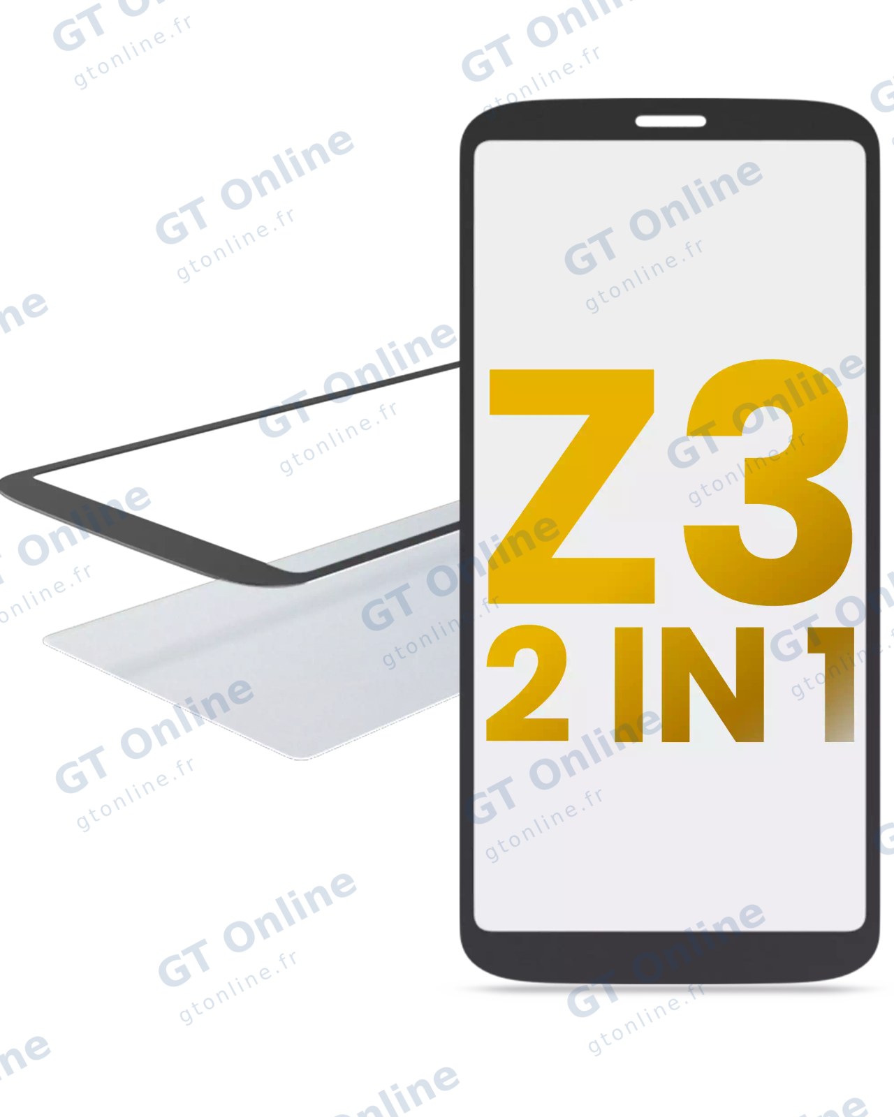 Vitre d’écran avec OCA pour Motorola Moto Z3 (XT1929-17 / 2018)
