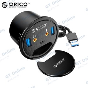 Hub Passe-Câbles pour Bureau Orico (USB3.0) DESK-2U1C