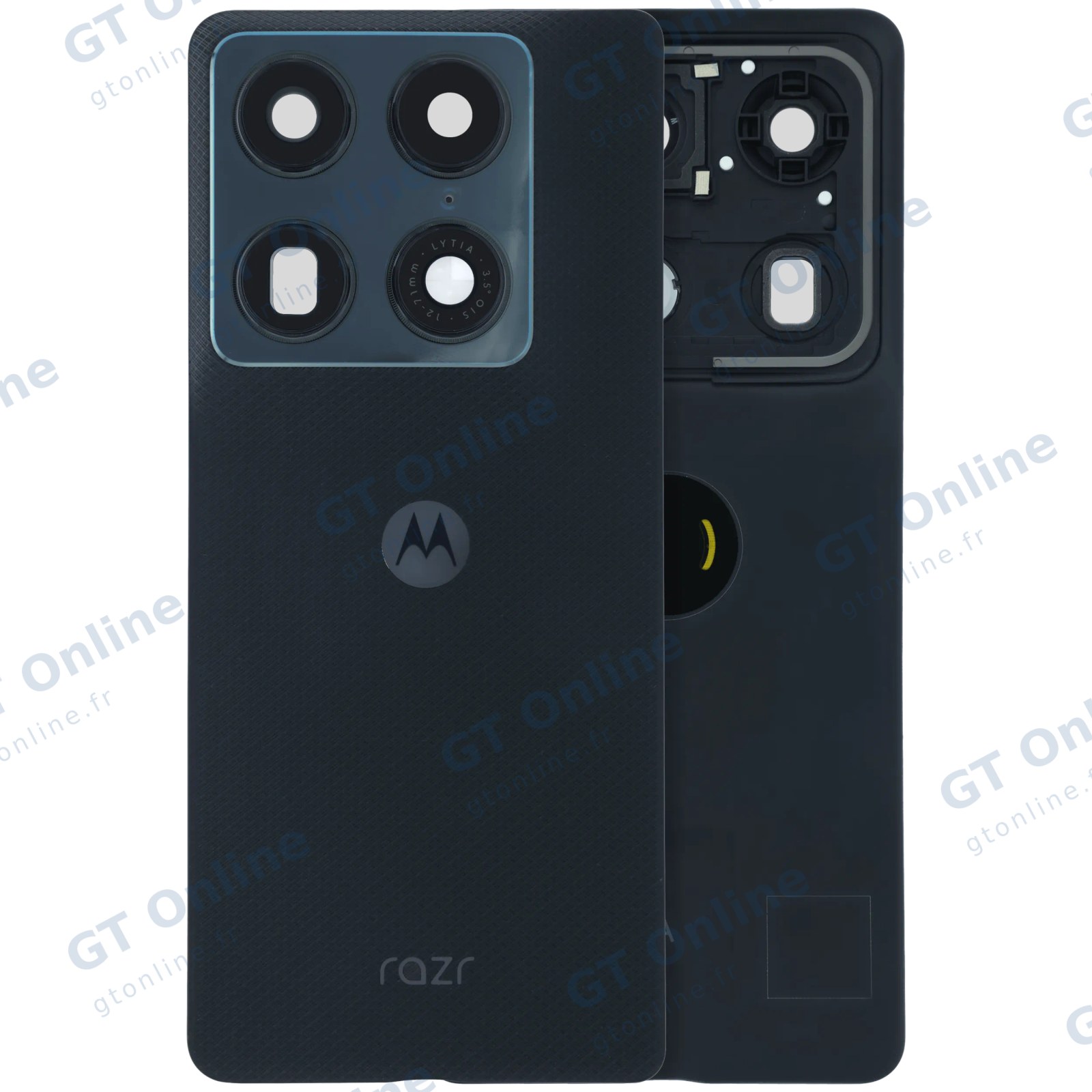Capot arrière pour Motorola Razr Fold (XT2651 / 2026, origine, Blackened Blue) — vue 1