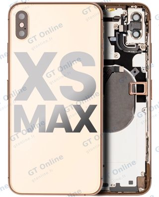 Châssis avec petits composants préinstallés pour Apple iPhone XS Max (origine d’occasion — grade B, or)