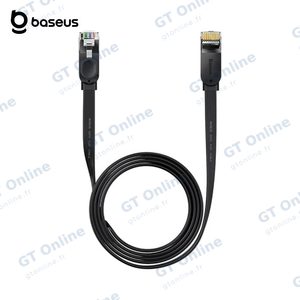 Câble Ethernet RJ45 Baseus Plat (1m) PCWL-B01 Cat 6 1000Mbps 250MHz Noir
