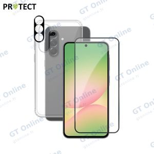 Pack de Protection Coque + Protection Lentille + Verre Trempé PROTECT pour Samsung Galaxy A56 5G A566