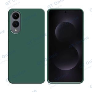 Coque Silicone Compatible pour Samsung Galaxy S25 Edge S937 (#22) Vert Foncé