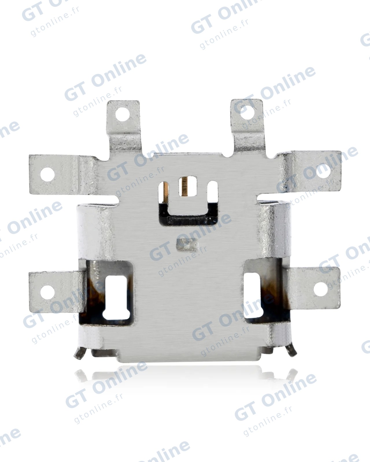 Connecteur de charge à souder — format Micro B, 5 broches, 6 points de fixation (C284)