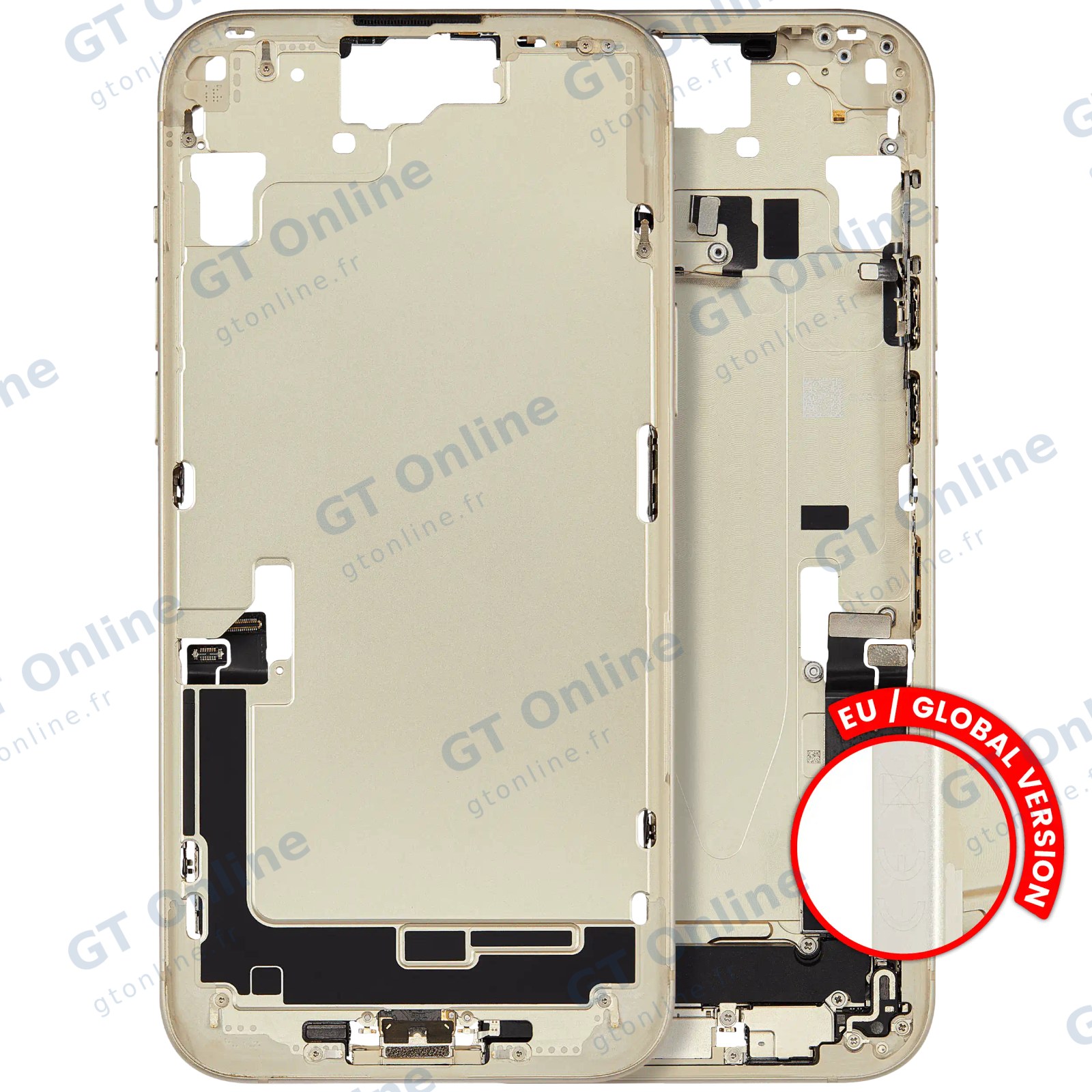 Châssis pour Apple iPhone 15 Plus (version EU, origine d'occasion — grade B, jaune)
