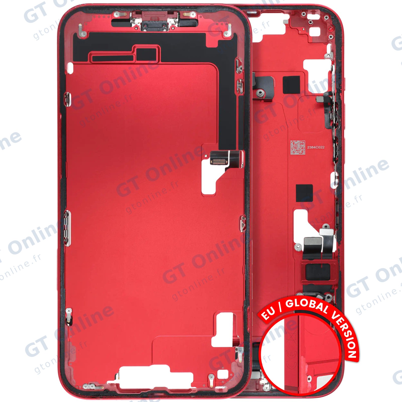 Châssis pour Apple iPhone 14 Plus (version EU, origine d'occasion — grade B, rouge)
