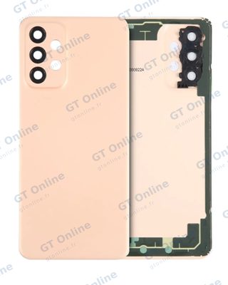Vitre arrière pour Samsung Galaxy A23 5G (A236 / 2022) (pack service origine, Orange)