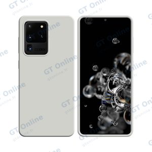 Coque Silicone Compatible pour Samsung Galaxy S20 Ultra G988 (#9) Blanc