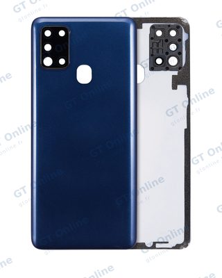 Vitre arrière pour Samsung Galaxy A21s (A217 / 2020) (pack service origine, bleu)