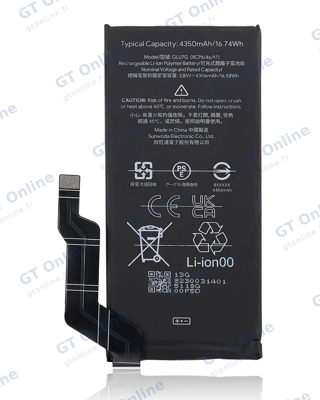 Batterie pour Google Pixel 6A (GLU7G) (origine)