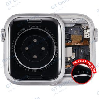 Châssis pour Apple Watch Series 8 (41MM) (Used OEM Pull: Grade A)) (Cellular Version, Aluminum / Silver)