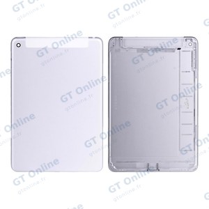 Cache Arrière Premium Apple iPad Mini 4 A1550 Wifi + Cellular Argent