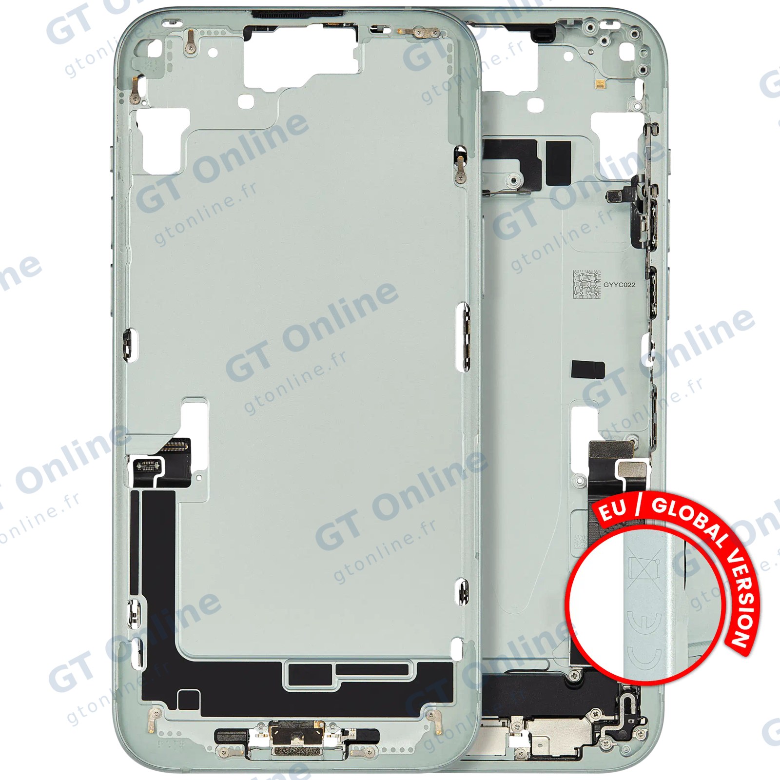 Châssis pour Apple iPhone 15 Plus (version EU, origine d'occasion — grade B, vert)