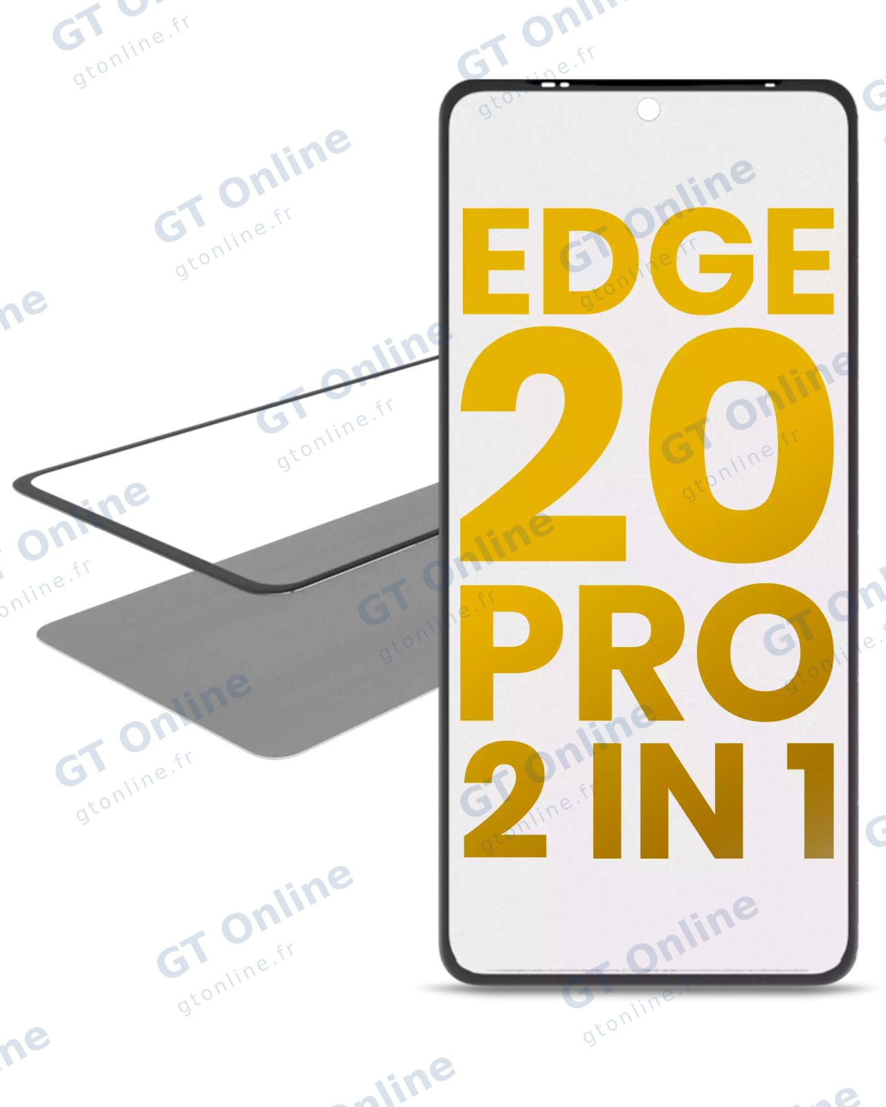 Vitre d’écran avec OCA pour Motorola Edge 20 Pro (XT2153-1 / 2021)