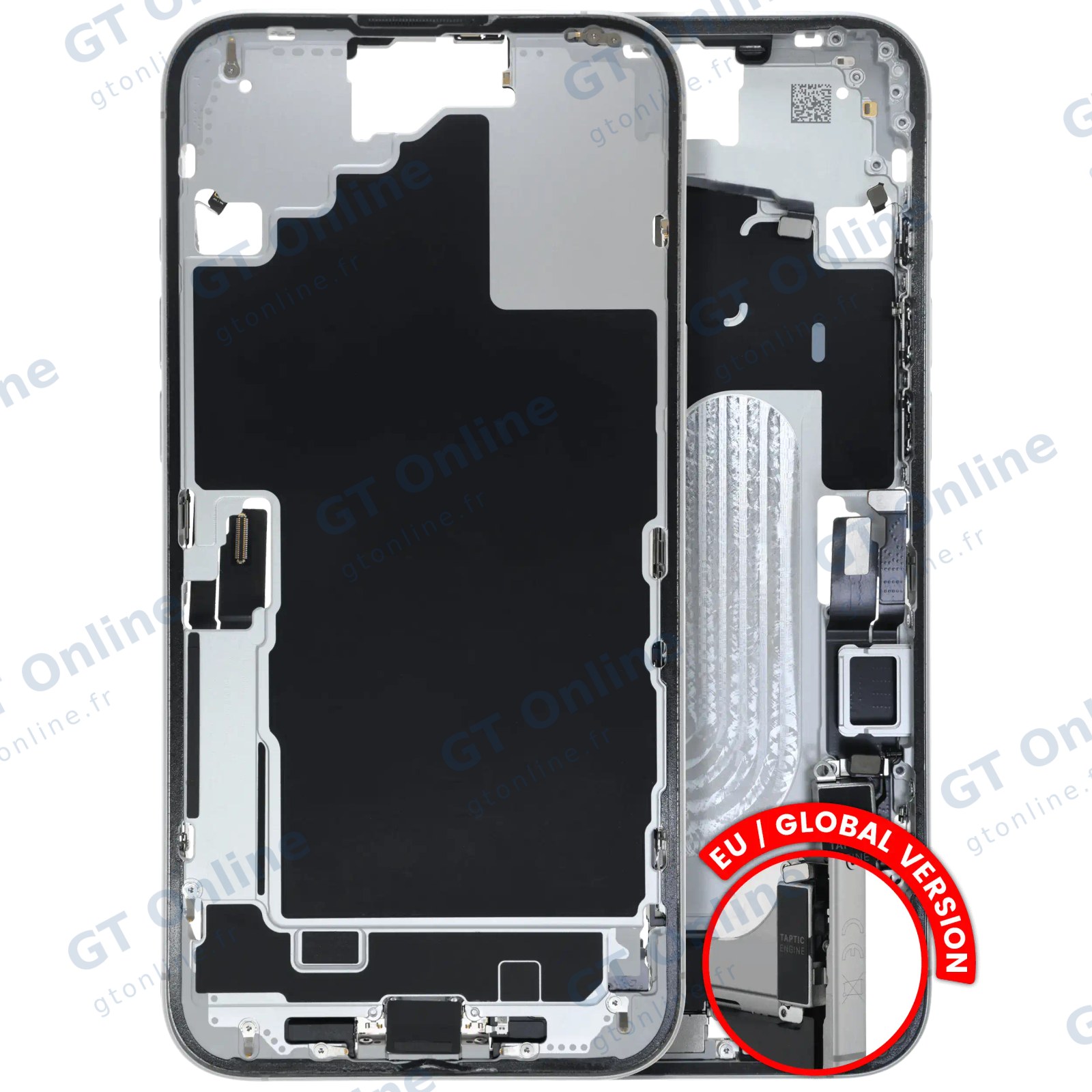 Châssis pour Apple iPhone 16 Plus (version EU, origine d'occasion — grade B, blanc)