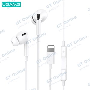 Écouteurs Filaires Lightning Usams US-SJ453 (Bluetooth) Blanc