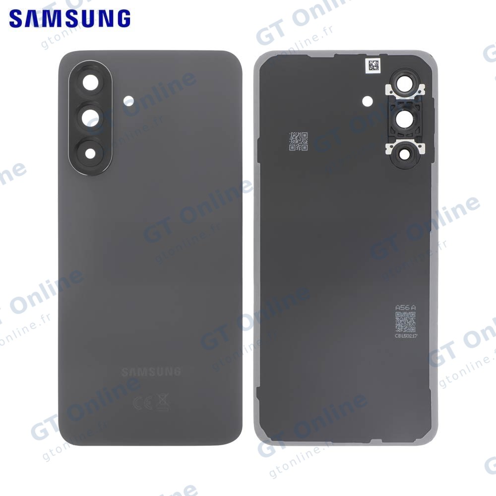 Vitre arrière pour Samsung Galaxy A56 5G (A566 / 2025) (pack service origine, graphite)