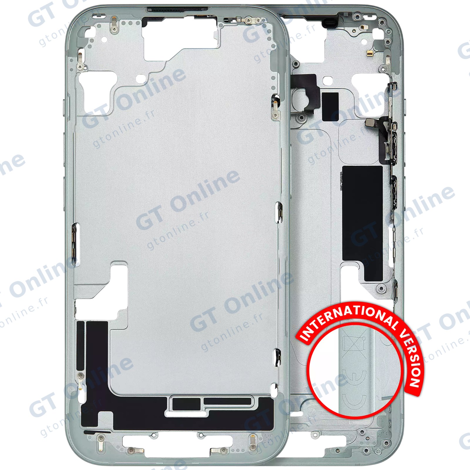 Châssis pour Apple iPhone 15 (version EU, origine d'occasion — grade A, vert)