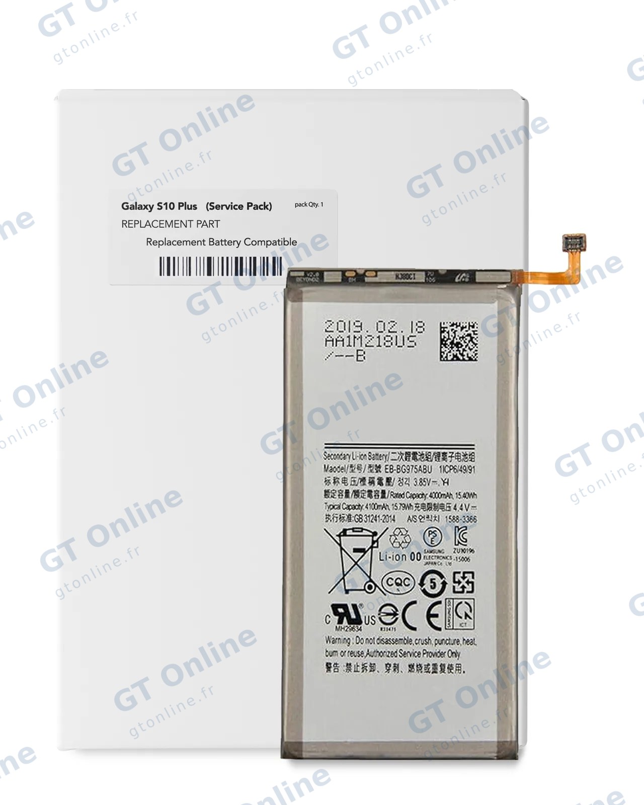 Batterie pour Samsung Galaxy S10 Plus (pack service origine)