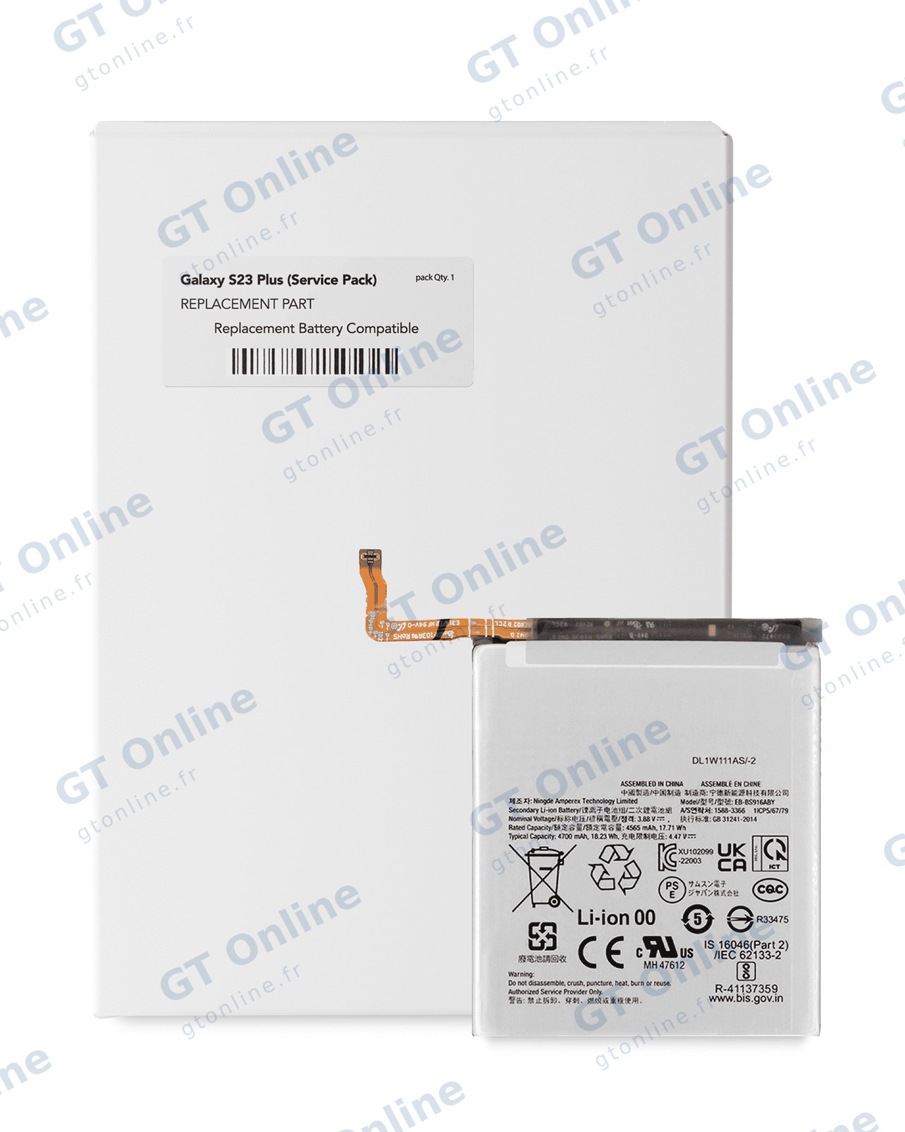 Batterie pour Samsung Galaxy S23 Plus (pack service origine)