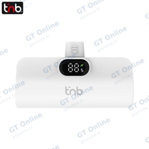 Batterie Externe Power Bank USB-C T'nb PBUNANO 5000mAh Blanc