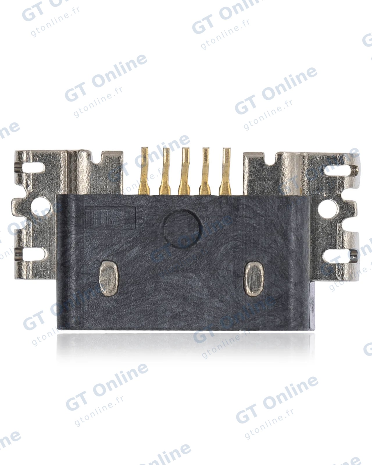 Connecteur de charge à souder — format Micro B, 5 broches, 4 points de fixation (C240)