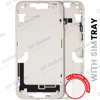 Châssis avec petits composants pour Apple iPhone 14 Plus (version EU, origine d'occasion — grade B, lumière stellaire)