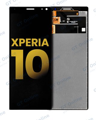 Écran LCD sans châssis pour Sony Xperia 10 (I3113 / I3123 / I4113 / I4193) (reconditionné, noir)
