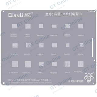 Pochoir de rebillage Qianli Bumblebee QS68 pour puces Qualcomm PM (série 3)