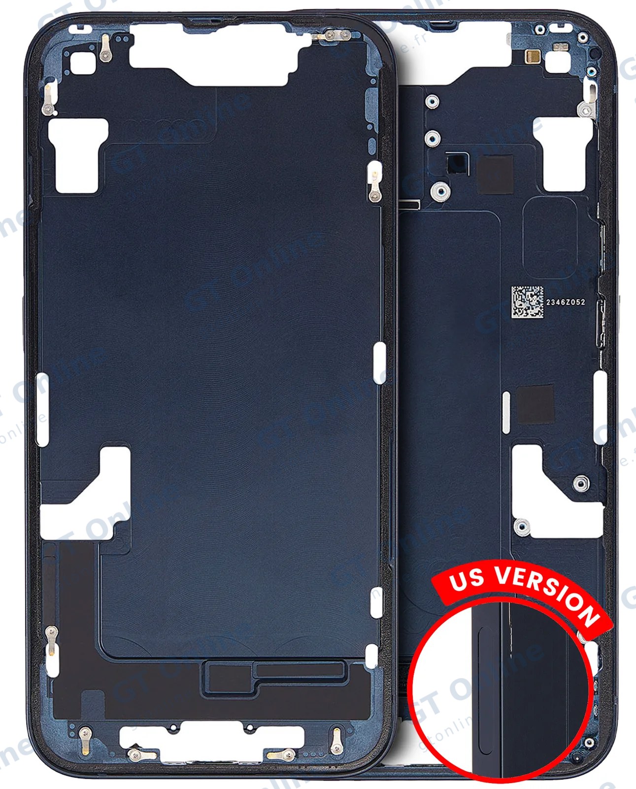 Châssis pour Apple iPhone 14 (version US, origine d'occasion — grade A, minuit)