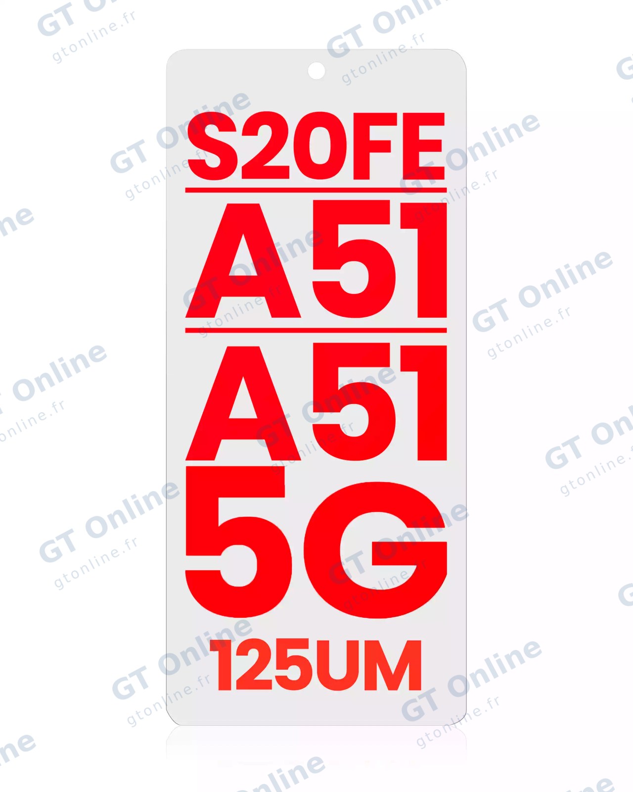 Film OCA pour Samsung Galaxy S20 FE / A51 / A51 5G (lot de 10)