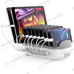 Station de Chargement Orico (10x USB) 120W Blanc