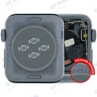 Châssis pour Apple Watch Series 3 (38MM) (origine d'occasion — grade A, Cellular Version, Aluminum / Space Black)