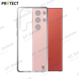 Coque Silicone PROTECT pour Samsung Galaxy S23 Ultra 5G S918 Transparent