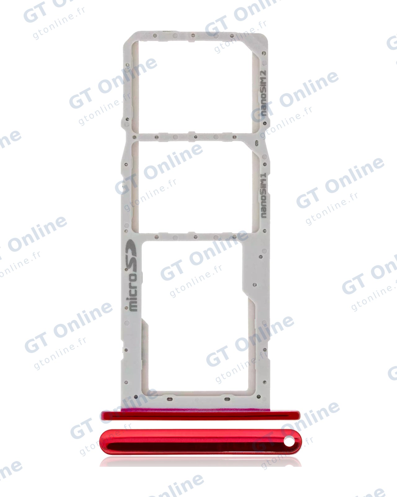 Tiroir SIM pour LG K42 (2020) / K52 (2020) (rouge)