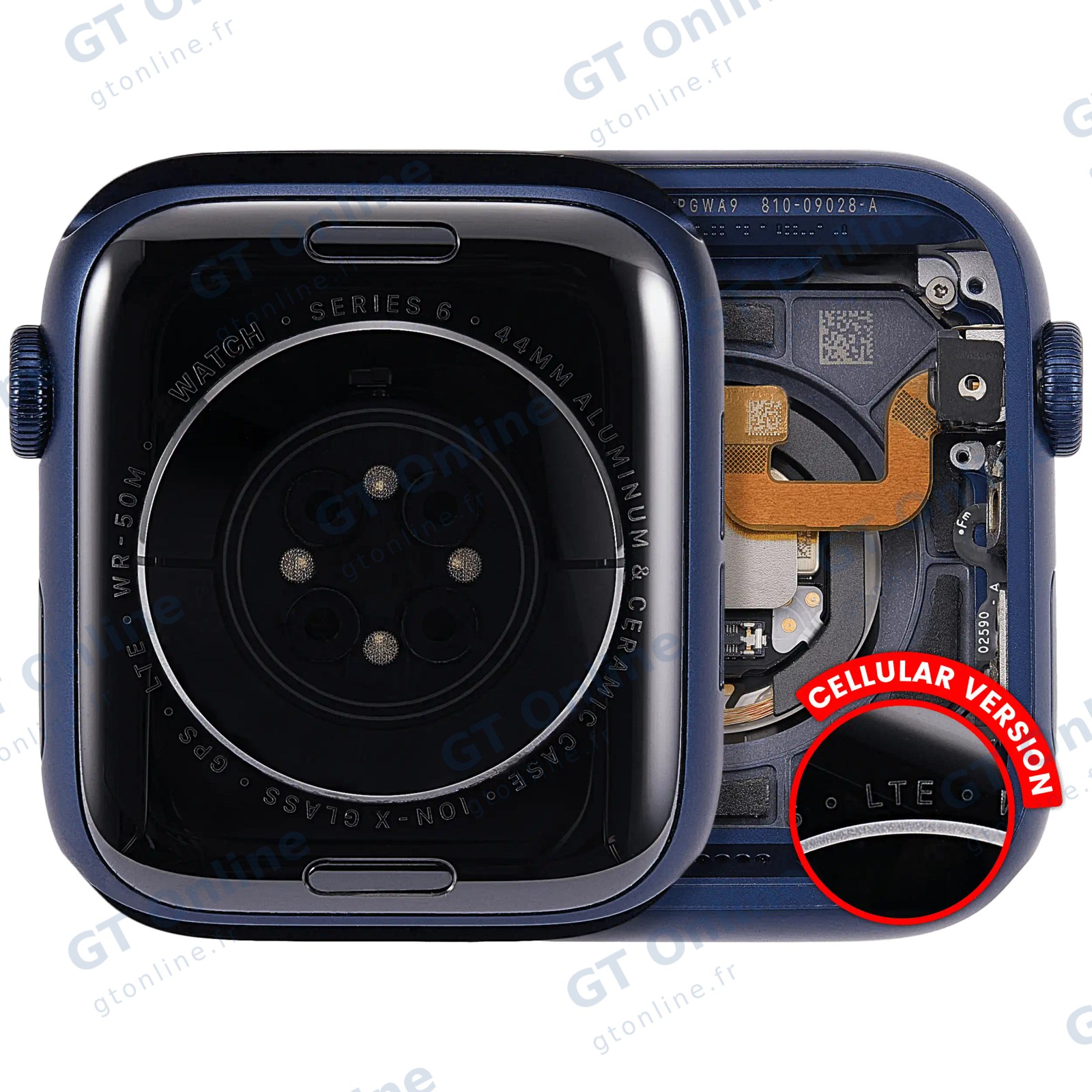 Châssis pour Apple Watch Series 6 (44MM) (origine d'occasion — grade A, Cellular Version, Aluminum / Blue)