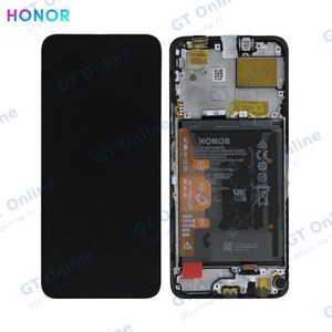 Bloc Écran Complet avec Châssis et Batterie Original Honor X8 5G 0235ADAK Noir Minuit