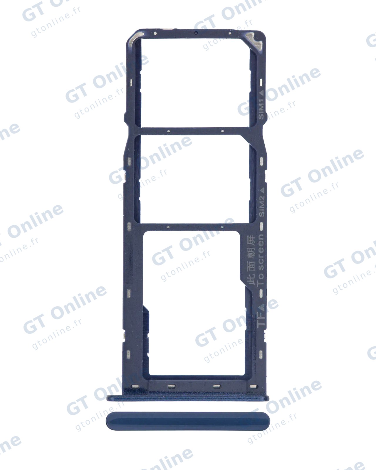 Tiroir SIM pour Samsung Galaxy A10s (A107 / 2019) / A20s (A207 / 2019) (bleu)