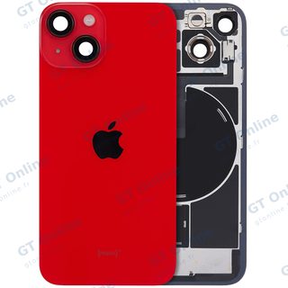 Vitre arrière avec MagSafe, NFC et nappe flash pour Apple iPhone 14 (origine, rouge)