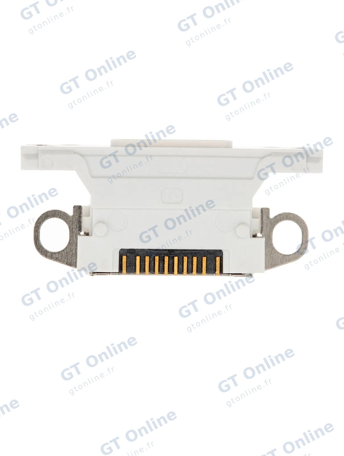 Connecteur de charge nu à souder pour Apple iPhone XR (blanc, lot de 10)