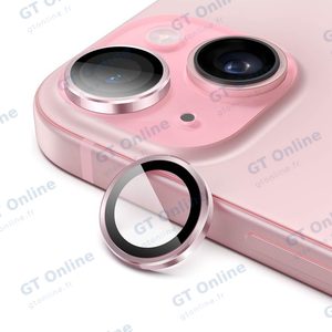Protection Lentille Apple iPhone 15/iPhone 15 Plus Rose