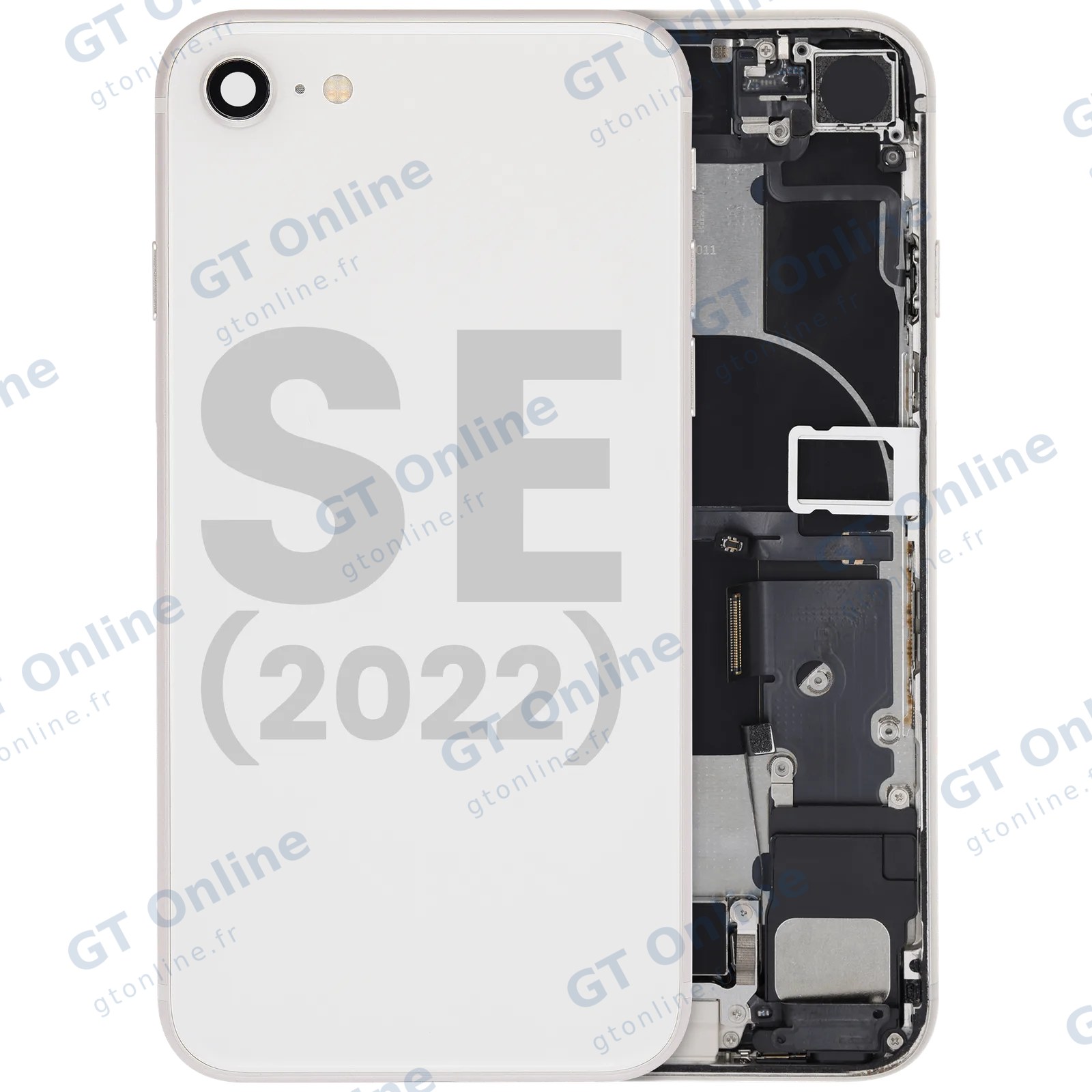 Châssis pour Apple iPhone SE (2022) (origine d'occasion — grade B, lumière stellaire)